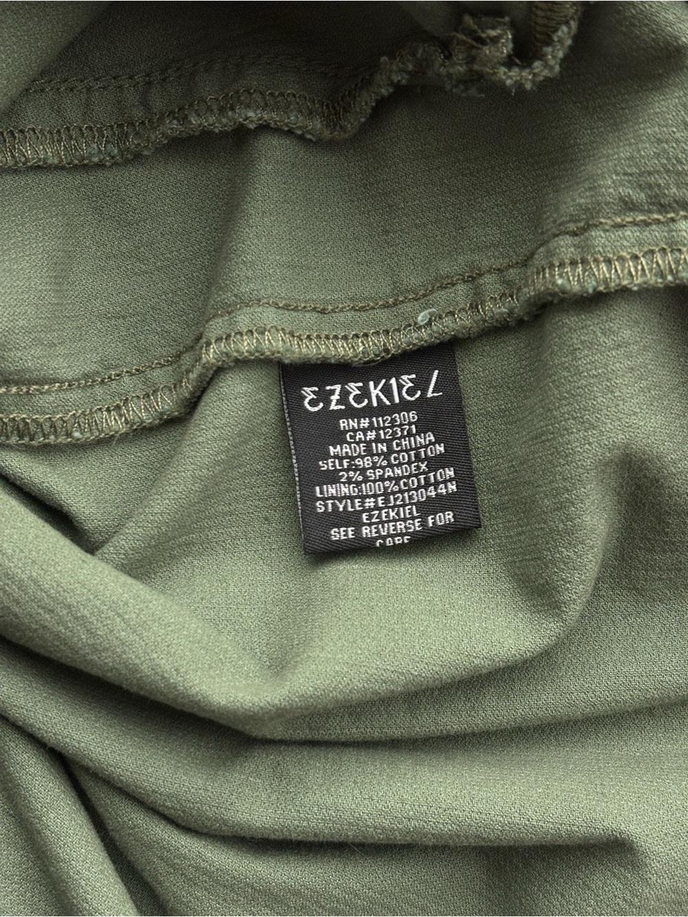 Ezekiel Olive Green Military-Style Canvas Field Jacket - Picture 9 of 12